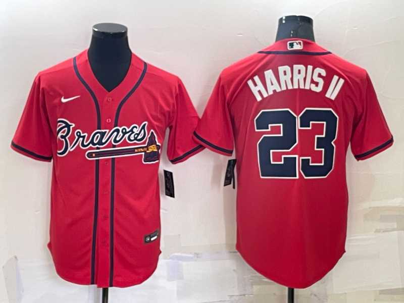 Atlanta Braves #23 Michael Harris II Red Stitched MLB Cool Base Nike Jersey,We sell and wholesale Atlanta Braves #23 Michael Harris II Red Stitched MLB Cool Base Nike Jersey on line form chian!